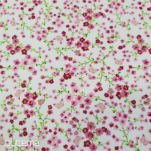 Dekostoff MARIPOSA rosa