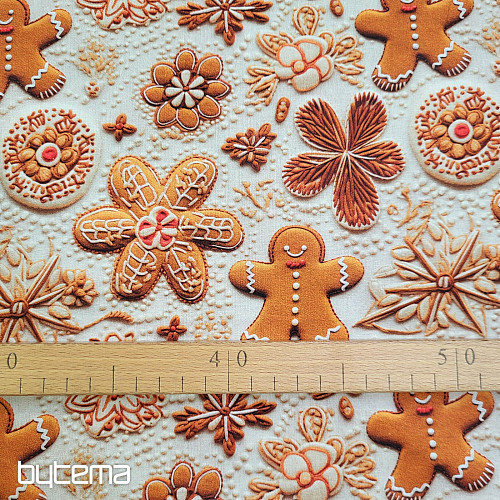 Lebkuchen-Baumwollstoff