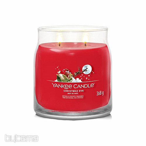 Kerze YC Duft CHRISTMAS EVE GLASS MEDIUM 2 Dochte
