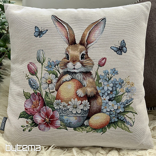 Osterteppich mit JAGD UND GELBEN EIER