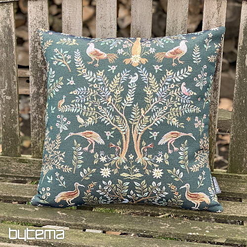 Gobelin-Kissenbezug WILLIAM MORRIS grün – überall