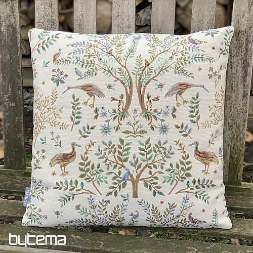 Gobelin-Kissenbezug WILLIAM MORRIS beige - vollflächig
