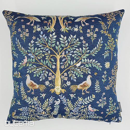 Gobelin-Kissenbezug WILLIAM MORRIS blau – überall