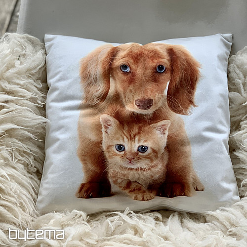 Kissenbezug HUND UND KATZE