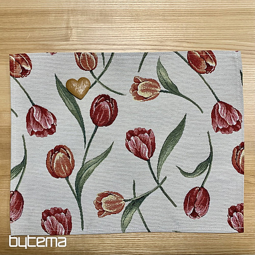 Gobelin-Tischset TULPEN III großes Muster