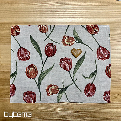 Gobelin-Tischset TULPEN III großes Muster