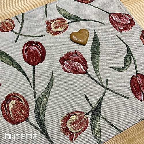 Gobelin-Tischset TULPEN III großes Muster