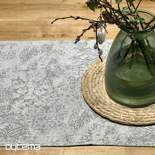 Gobelin-Tischdecke und Schal MARMOR BEIGE