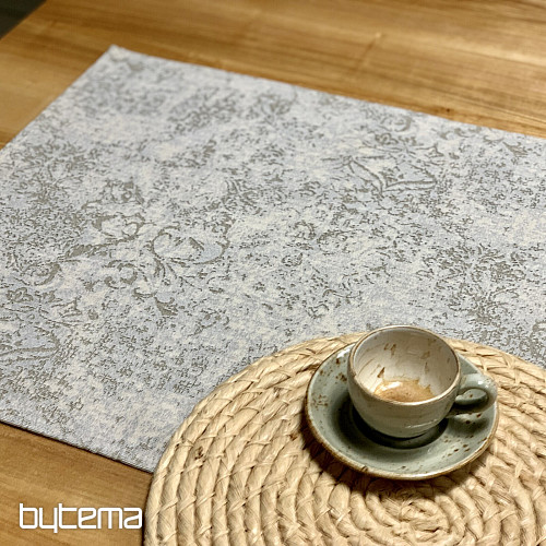 Gobelin-Tischdecke und Schal MARMOR BEIGE