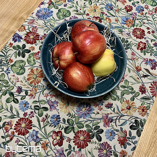Gobelin-Tischdecke und Schal SCARLET - SOMMERWIESE