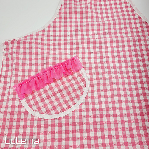 Schürze mit Lätzchen ROSA HERZ