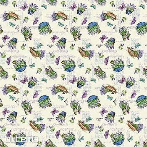 Gobelinstoff LAVANDER GARDEN 2