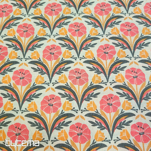Baumwollstoff SELMA ORANGE
