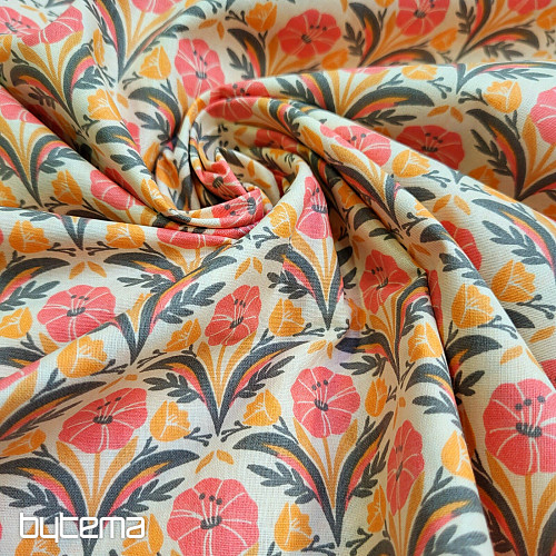 Baumwollstoff SELMA ORANGE