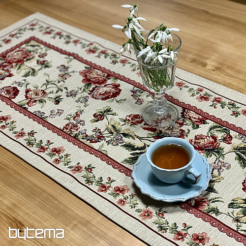 Gobelin-Tischdecke und Schal GROSSE ROSENSPITZE