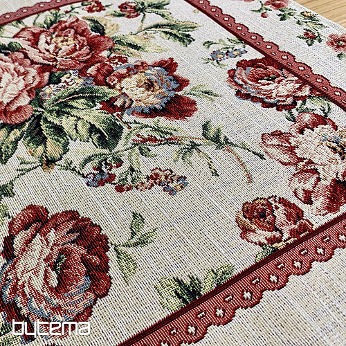 Gobelin-Tischdecke und Schal GROSSE ROSENSPITZE