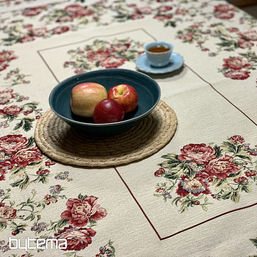 Gobelin-Tischdecke und Schal GROSSE ROSENSPITZE