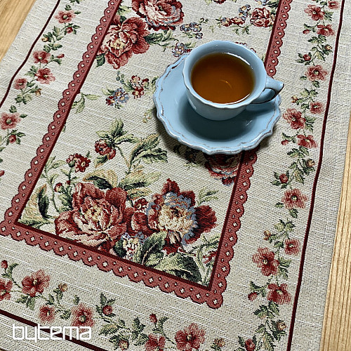 Gobelin-Tischdecke und Schal GROSSE ROSENSPITZE
