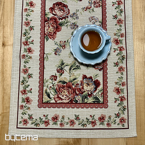 Gobelin-Tischdecke und Schal GROSSE ROSENSPITZE