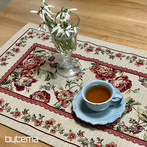 Gobelin-Tischdecke und Schal GROSSE ROSENSPITZE
