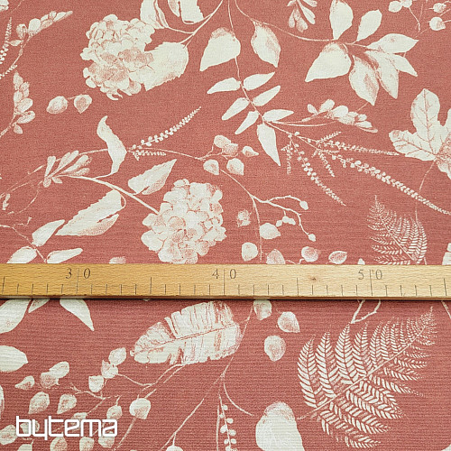 Dekorationsstoff AMY FLOR sv. Rosa