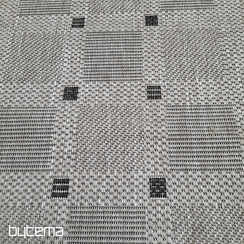 Teppich Bouclé FLOORLUX 20079/04 Punkte silber-schwarz