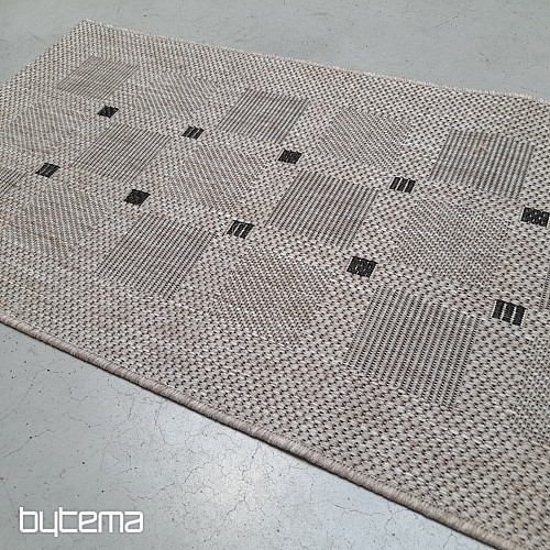 Teppich Bouclé FLOORLUX 20079/04 Punkte silber-schwarz