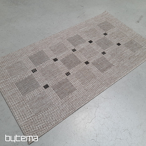 Teppich Bouclé FLOORLUX 20079/04 Punkte silber-schwarz