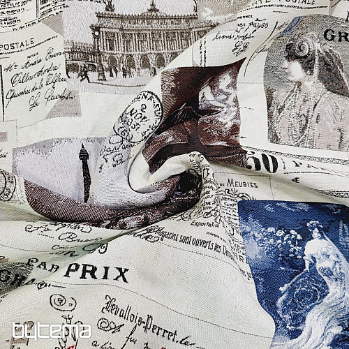 Gobelinstoff POSTCARD PARIS