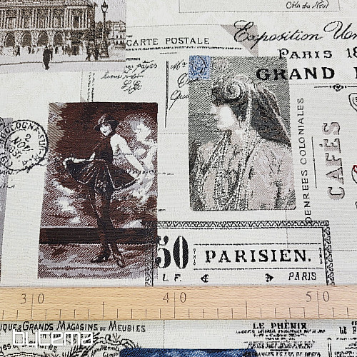 Gobelinstoff POSTCARD PARIS