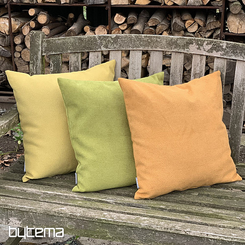 Dekorativer Kissenbezug ENJOY MUSTARD