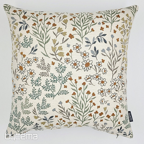 Gobelin-Kissenbezug GLADIS FLOR blau