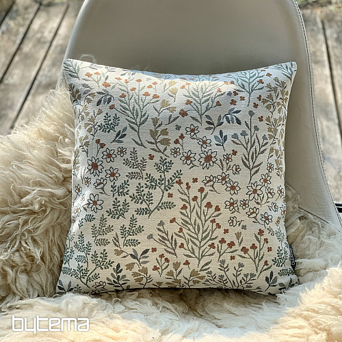 Gobelin-Kissenbezug GLADIS FLOR blau