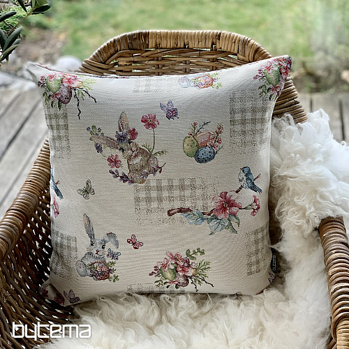 Oster-Gobelinbezug HASE BEIGE