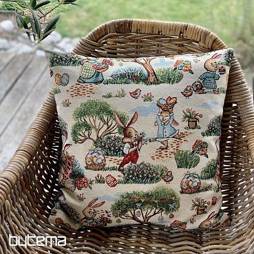 Oster-Gobelinbezug HASE IM PARK
