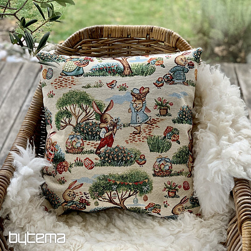 Oster-Gobelinbezug HASE IM PARK