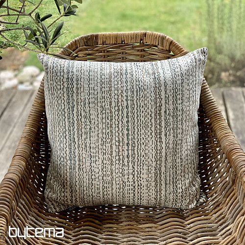 Gobelin-Kissenbezug GLADIS STRIPE blau