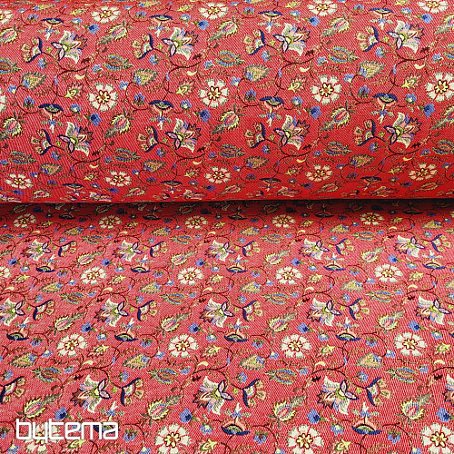 Gobelinstoff MALVARROSA ROT