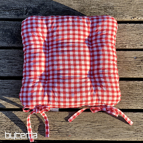 Canvas Herzsitze rot