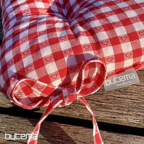 Canvas Herzsitze rot