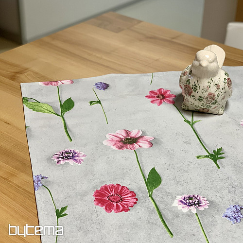 Tischdecke GEMALTE BLUMEN