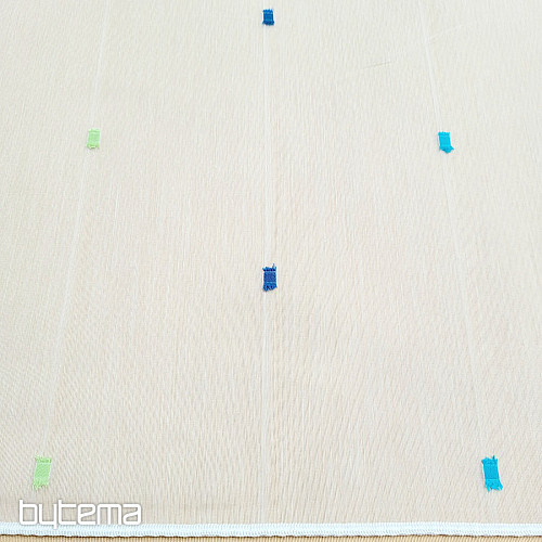 Vorhang SINA blau quadratisch