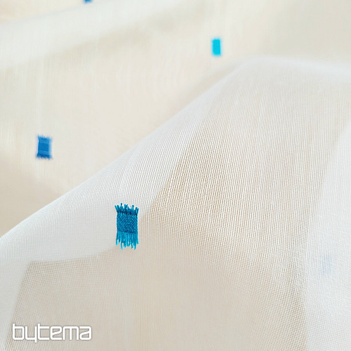 Vorhang SINA blau quadratisch