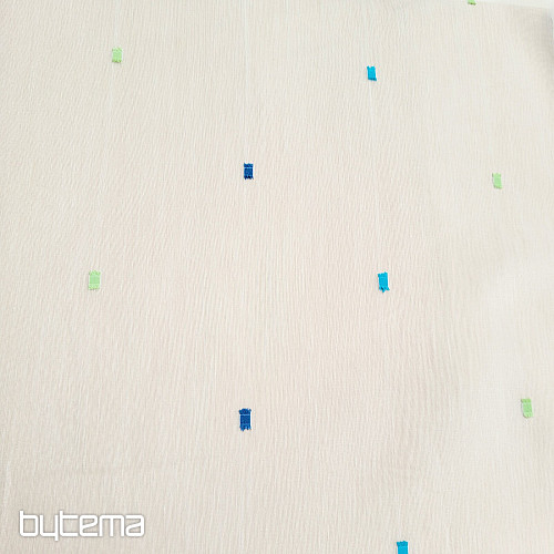 Vorhang SINA blau quadratisch