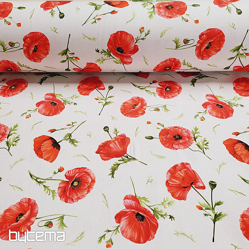 Dekorationsstoff MOHNBLUMEN