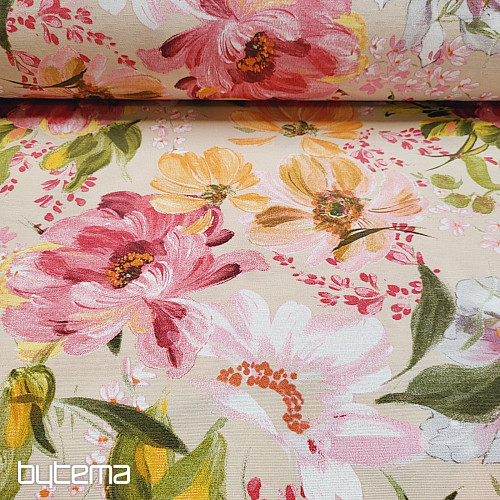 Dekorationsstoff BLUMEN ROSAURA