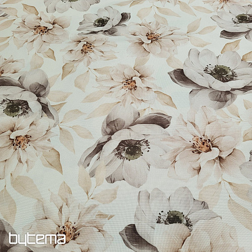 Dekorationsstoff OXFORD BEIGE FLOWER