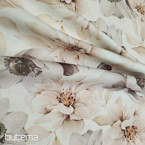 Dekorationsstoff OXFORD BEIGE FLOWER