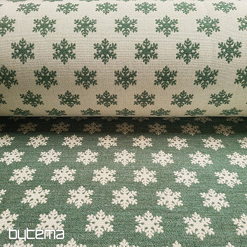 Luxuriöser Dekorationsstoff FLAKES GREEN