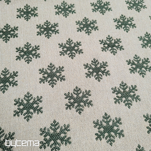 Luxuriöser Dekorationsstoff FLAKES GREEN